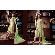 KIYAZA PENTAHOUSE GREEN PURE COTTON SALWAR KAMEEZ SUIT